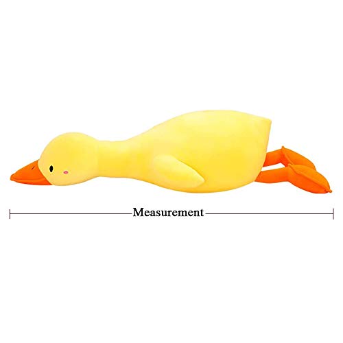 Kede Duck Plush Toy Cute Duck Stuffed Animal Soft Plushie Hugging Pillow For Girls And Boys (White Round Eyes,25.6'') #TOP5