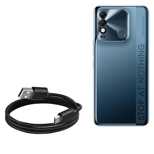 BoxWave Cable Compatible with Tecno Spark 8T - DirectSync Cable, Durable Charge and Sync