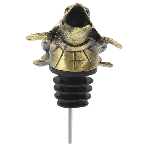 STOBAZA Animal Wine Pourer Turtle Wine Bottle Pour Spout Metal Liquor Bottle Pourer Decorative Finish