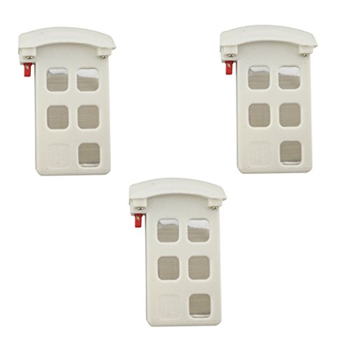 sea jump 3PCS 3.7V 500mah Lithium Battery for SYMA X5UW X5UC RC Helicopter Parts UAV Lithium Battery White