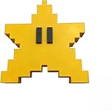 Estrella Arbol Navidad 15 x 15 cm , Topper Amarillo para Decoracion, Adorno de Arbol Navidad