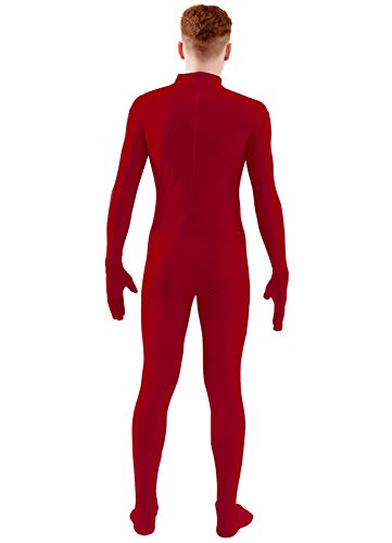 Image of Ensnovo Mens Mock Neck Full Body Unitard Spandex Zentai Suits Costumes