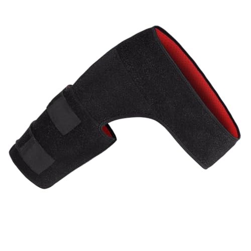 Faja de soporte lumbar con muslera protectora roja miniatura 1