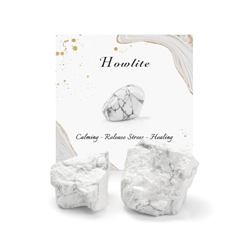 GolbalJew Howlite Natural Raw Crystals...