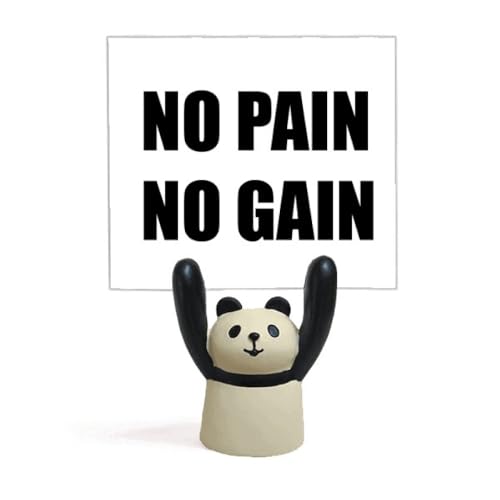 Support pour mémo No Pain No Gain noir en métal pour bureau