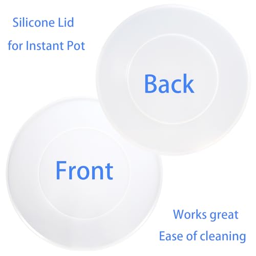 Image of Silicone Lid for Instant Pot 3 QT, 8.1IN Reusable Pot Cover for Instant Pot 3 Quart, Lid 3 qt for Instantpot, Reusable Silicone Lid for Bowl & Food Cover, Accessories for Instapot, Transparent White