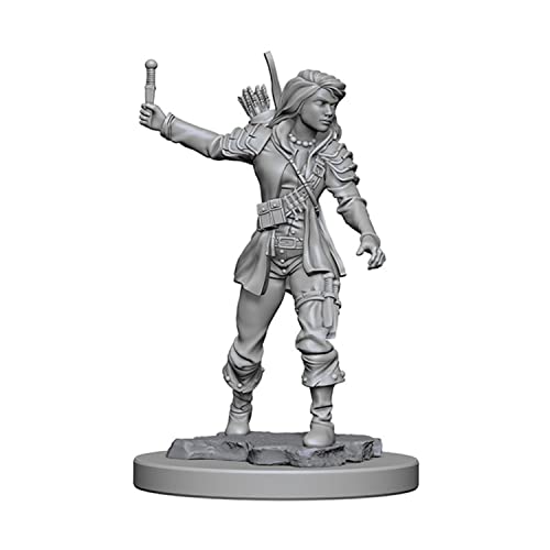 Figurine Pathfinder Deep Cuts Human Female Rogue miniature non peinte pour JDR