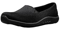 Skechers Women's Reggae Fest-Willows Loafer Flat, Black Mesh, 7