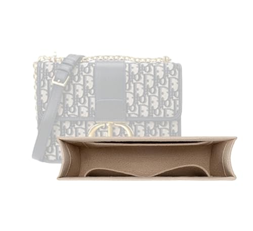 LinerLink Organizador de bolsas para Dior Messenger 24 bolsas, inserto de bolsa personalizado hecho a mano, forro de fieltro de 2 mm, moldeador de bolso de mujer (negro, mensajero 17.5)