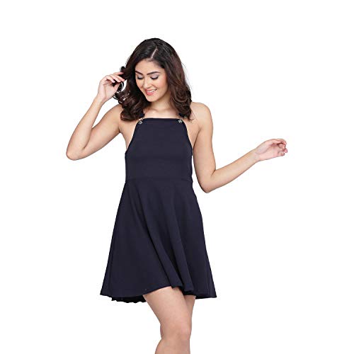 TOPLOT Solid Dungree For Women (T-Only-Dungree-Blue-L)