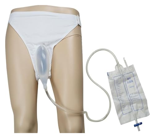 Urinal Pee Holder Urine Bag Collector 1000ml Portable Wearable Collection Ventilate Travel Incontinence Bags (Men)(Women)