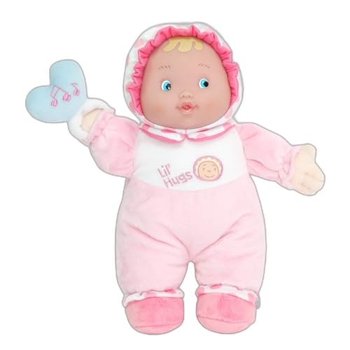 Muñeca Lil’ Hugs cuerpo suave rosa 12 pulgadas miniatura 1