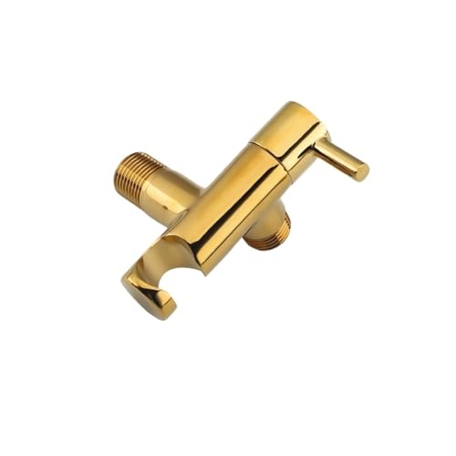 Válvula angular de 1/2 de acero inoxidable pulido para desvío de ducha 7