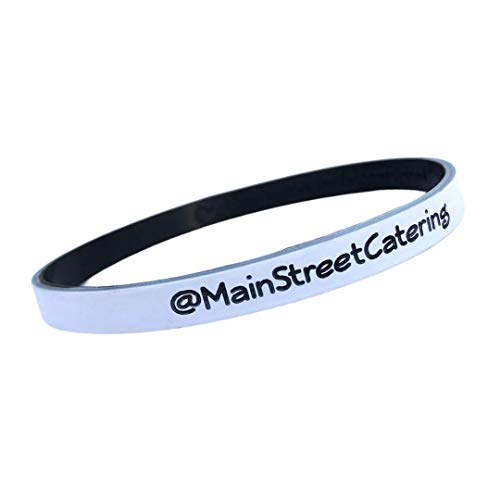 Reminderband Thin Custom Silicone Wristbands - Personalized Customizable Rubber Bracelets #TOP1