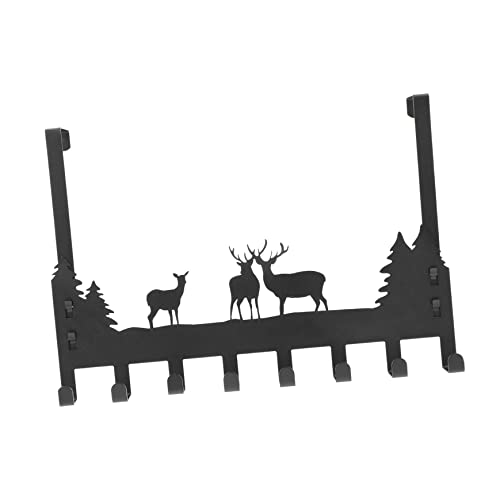 Ciieeo Door Storage Hanger Strong Adhesive Hook Space-Saving Versatile for Clothes Kitchenware Hats Bags