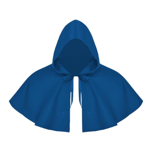 Capes d'halloween à capuche bleu pour éviter les déguisements inconfortables