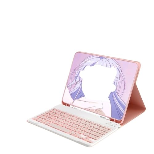 Funda de cuero con teclado para estudiar y trabajar en cafeterías con tu iPad Air 5