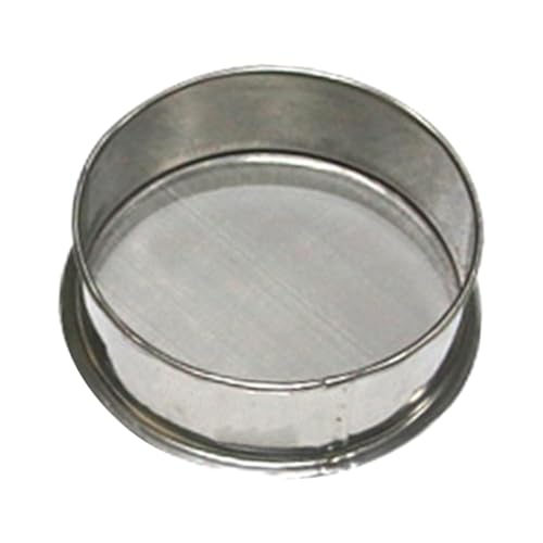 pistro Filtro de cerámica esmaltada, tamiz de acero inoxidable de 15 cm para arcilla polimérica, lechada de barro y esmalte líquido, herramienta multiusos duradera