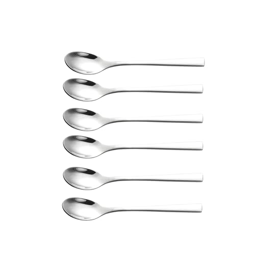 IMEEA Demitasse Spoons Espresso Spoons SUS304 Stainless Steel Small Tea Spoon 4.5 Inch, Set of 6