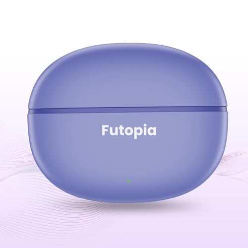 Image of FUTOPIA FirePods Bluetooth 5.4 TWS Earbuds with 13mm Drivers, Deep Bass, Type-C Fast Charging & 200mAh Charging Case- Blue