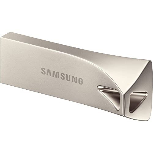 Image of Samsung USB Flash Drive Type-A BAR Plus (MUF-128BE3 /APC) 128GB 400MB /s Read 60MB /s Write Durable USB 3.1 Flash Drive- Metallic Grey