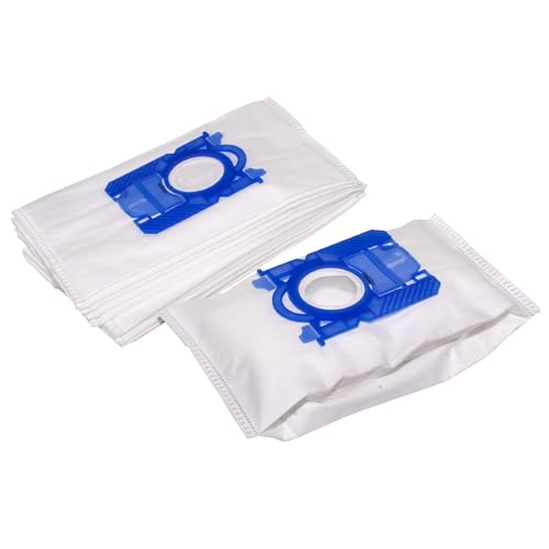 vhbw 10x bolsa compatible con Hugin HN 7013 Titan, HN 7012 Titan, HN 7011 Titan aspiradora - vellón micro, 28,5 cm x 16,5 cm blanco