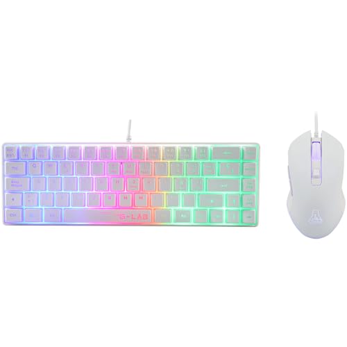 The G-Lab Combo Hydrogen - Pack de Teclado de ratón Gamer, Teclado Gamer 60% con...