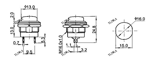 Micro interrupteur R13-507 SPST NO pour éliminer les faux contacts de circuit - 8
