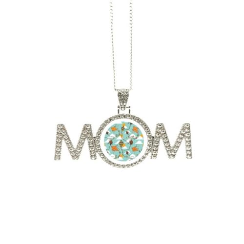 Collier cerf-volant géométrique peint à la main, cadeau idéal fête des mères pour maman