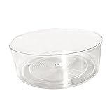 IMIKEYA Drehbarer Kunststoff Behälter aus Pet Transparente Küchenaufbewahrungsbox für...