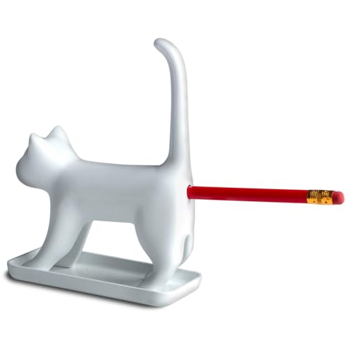 Taille-crayon blanc Winkee compact de dimensions 14,8 x 11,3 x 3,8 cm pour bureau
