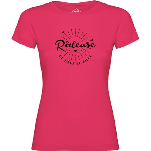 T-Shirt Femme Râleuse de mère en fille rose pour brunch en famille