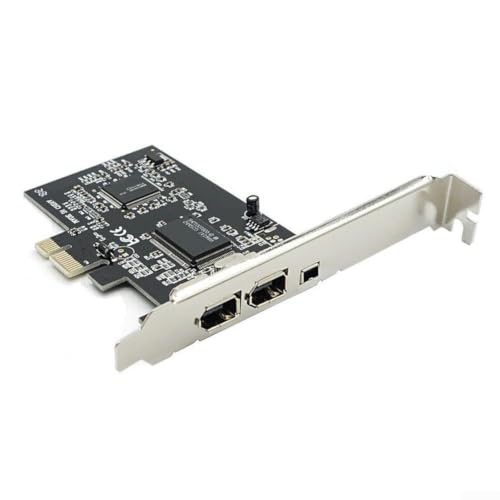 Tarjeta PCIe Firewire 1394A con 3 puertos para PC de 400Mbps 6