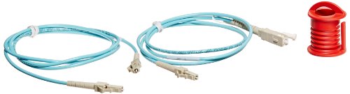 Fluke Networks NFK2-SMPLX-LC Simplex Multimode Test Reference Cords for LC Adapter, 50 µm, 1 m Cable Length (Set of 2), (SC/LC, LC/LC)