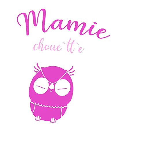 Tableau Grand Mère Hibou mignon 60x63 cm pour égayer un mur blanc et triste