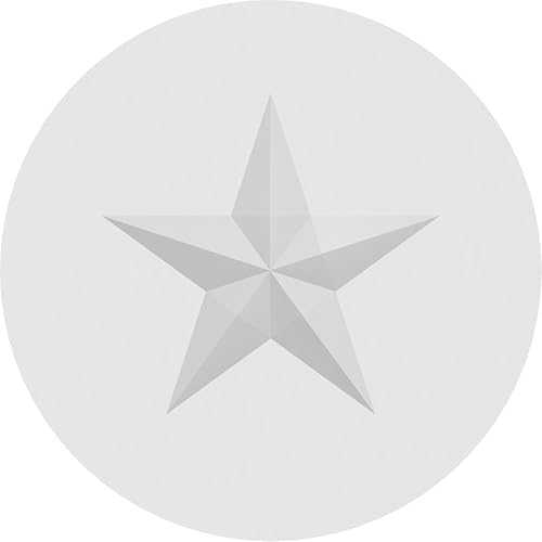 Miniatura 2 de Ekena Millwork ROSP030X030X075GRY06 Roseta estándar con borde cuadrado, 3 pulgadas de ancho x 3 pulgadas de alto x 34 pulgadas de alto, PVC