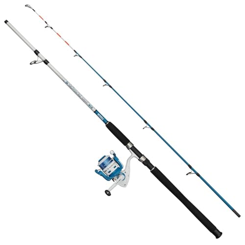 Mitchell Neuron SW II Ensemble Canne et Moulinet Dorade | Ensemble de pêche en mer pour la dorade | Moulinet à 1+1 roulement | Corps en Graphite | Pré-bobiné |4000 | 2,10 m | 60-120 g – vue 4