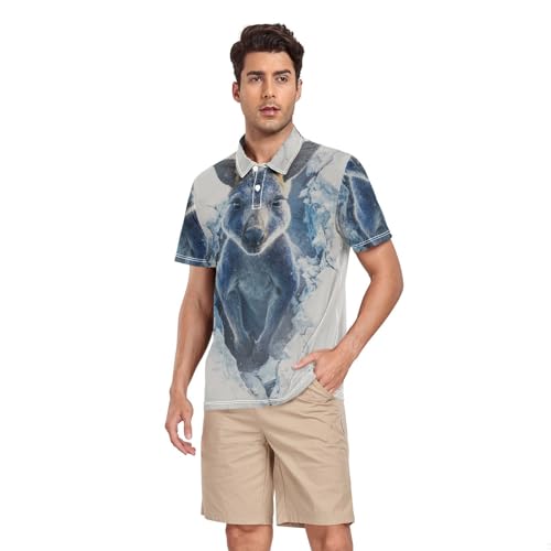 Polo kangourou 3D pour homme évitant la transpiration au travail