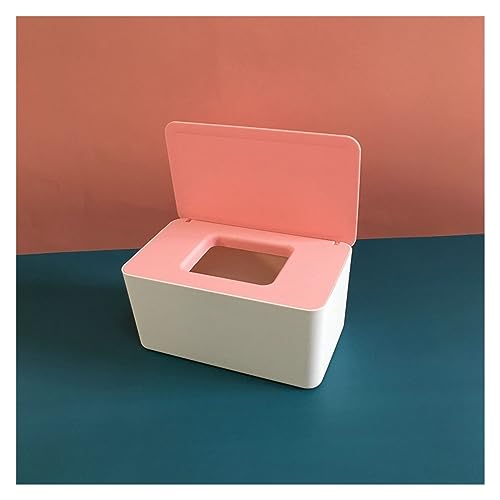 EVANEM YASEZ Caja de toallitas con Tapa Caja de pañuelos sin Polvo Caja de pañuelos húmedos for el hogar Caja de pañuelos de plástico for Almacenamiento de Escritorio (Color : E, Size : Length 21*Wi