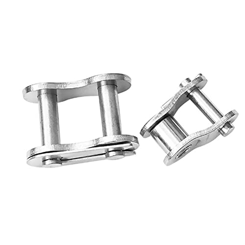 Stainless Steel Roller Chain Connector Full Half Buckle Transmission Chains Joint MINGPING (Color : Full Joint, Size : 05B)