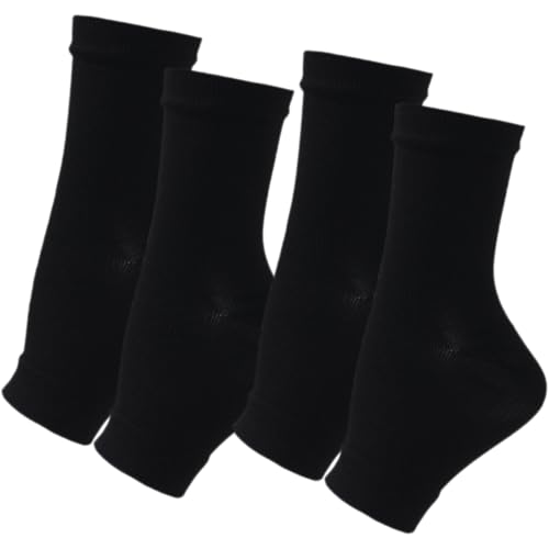 WOFASHPURET 2 Pairs Breathable Ankle Compression Sleeves Elastic Ankle Brace Socks for Plantar Relief Stylish Design for Comfortable All Day Wear