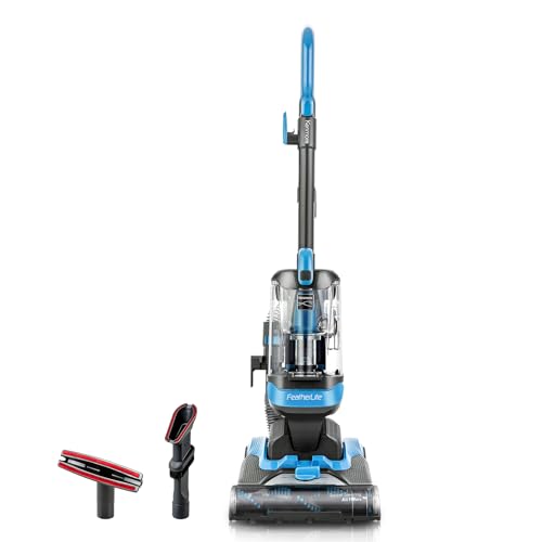 Kenmore DU1040 Bagless Upright Vacuum Lightweight Cleaner with 4 Height Adjustment, Swivel Steering Design, 2 Cleaning Tools for Carpet and Hard Floor, Blue