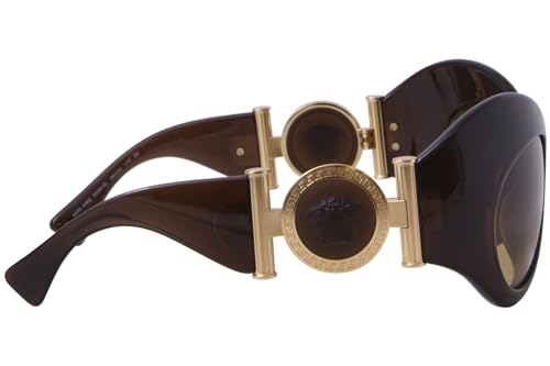 Versace VE 4462 54462L Transparent Brown Plastic Irregular Sunglasses Yellow Gradient Lens3