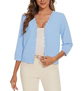 Pull Tricoté élégant Cardigan Femme LADI TREND Col V Manches 3/4 - Tricot Doux 5 Boutons Style Rétro Boléro Manches 3/4