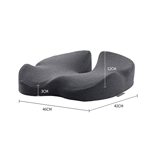 Coussin de siège en mousse à mémoire de forme gris pour chaise de bureau - 2