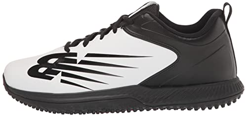 New Balance Women's Fuelcell Fuse V3 Turf-Trainer Softball Shoe, White/Black, 8 #TOP7