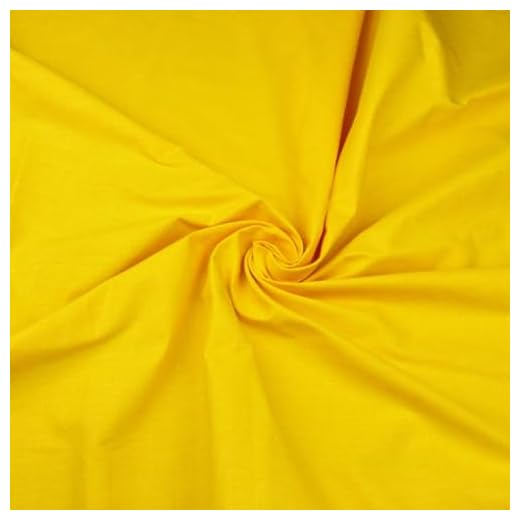 Tissu en coton au mètre 1.6 M - Tissus à coudre au mètre Tissu de décoration léger pour enfants Tissu à la mode (Jaune)