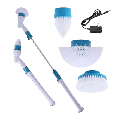 バスポリッシャー 電動お掃除ブラシ 充電式 風呂掃除 電動ブラシ ターボプロ コードレス 大容量電池 手持ち 軽量 3つ取り替えブラシ付き 長さ伸縮可能 風呂 浴室 浴槽磨き トイレ掃除 床 窓 壁 玄関 車の掃除