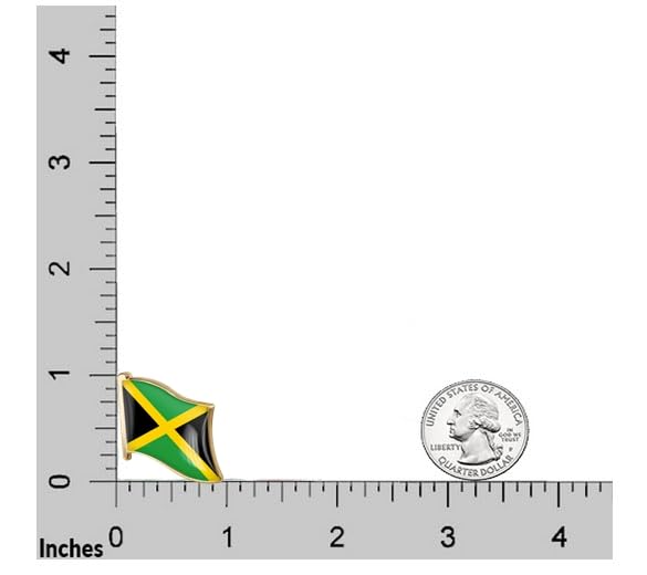 Image of vmcoatdu 1inch Country Flag Pin Badge International Travel Brooch Metal Alloy Souvenir Pin