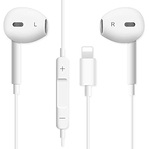 Buauty In Ear Headphones for iPhone, Wired earphones, Noise Cancelling Headphones with Microphone and Volume Control for iPhone 13/12/ 11/ Xs Max/Xr/Xs/X / 8/7 plus Support All iOS Cover